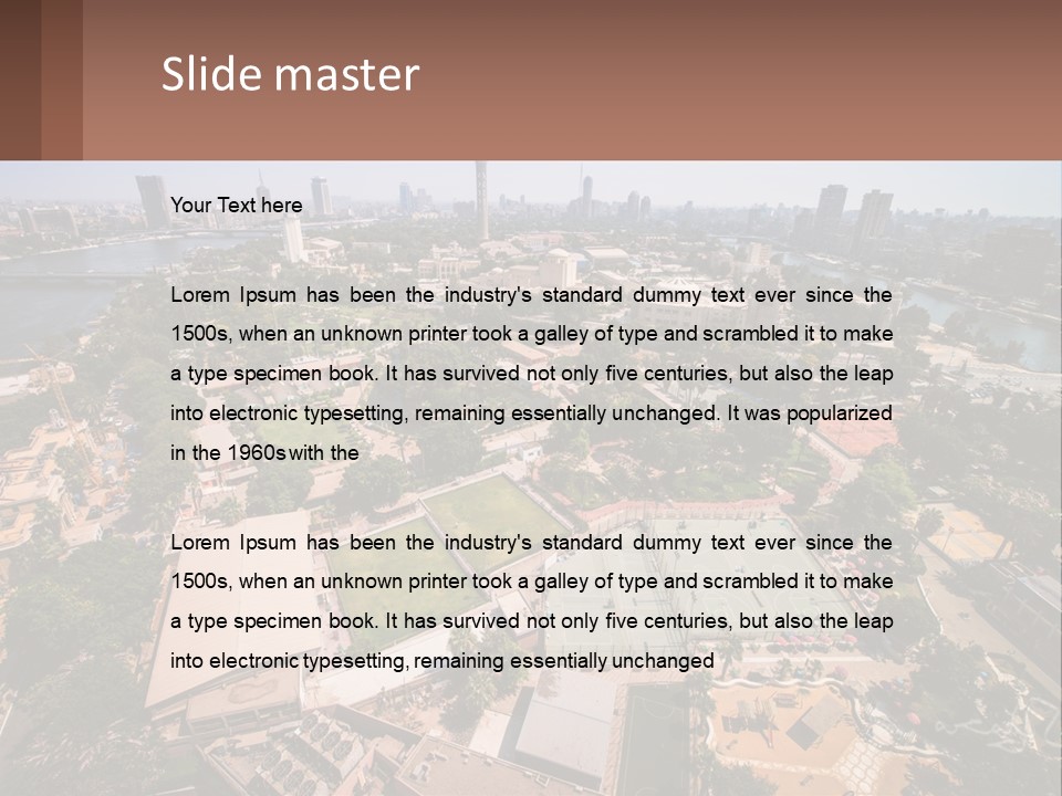 City From Above PowerPoint Template