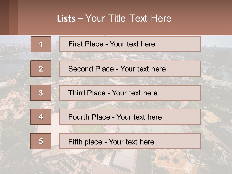 City From Above PowerPoint Template