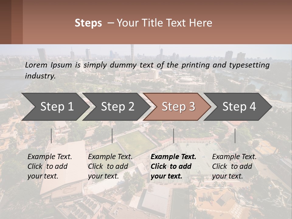 City From Above PowerPoint Template