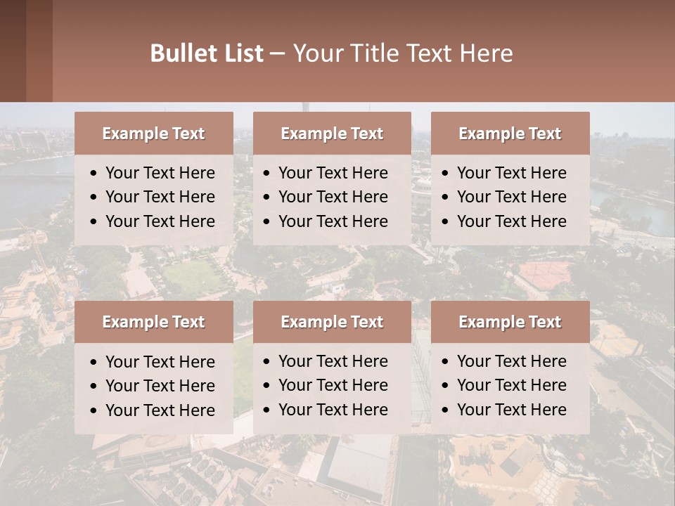 City From Above PowerPoint Template