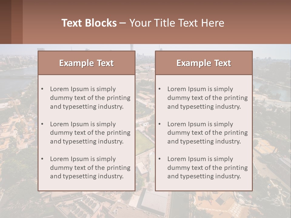City From Above PowerPoint Template