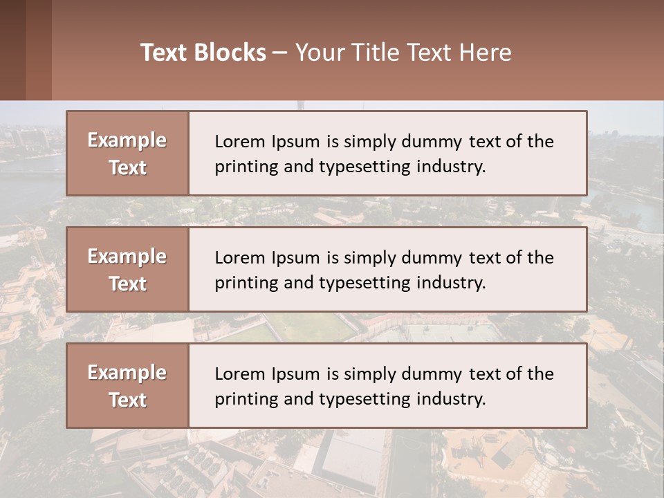 City From Above PowerPoint Template