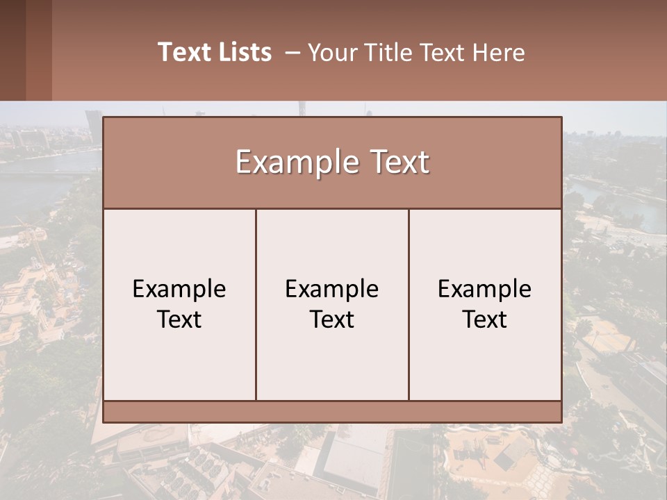 City From Above PowerPoint Template