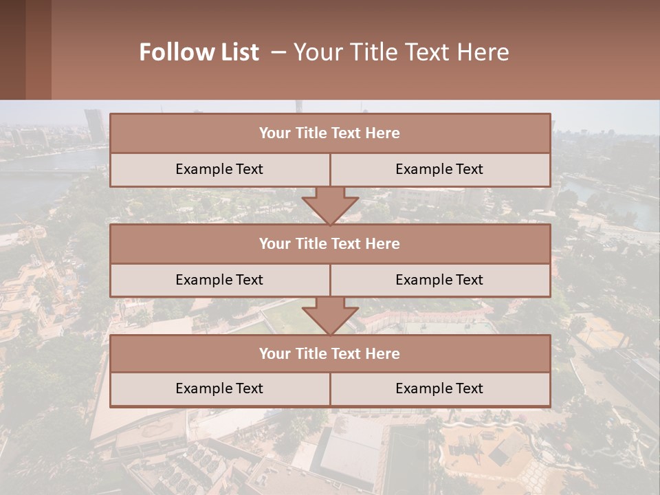 City From Above PowerPoint Template