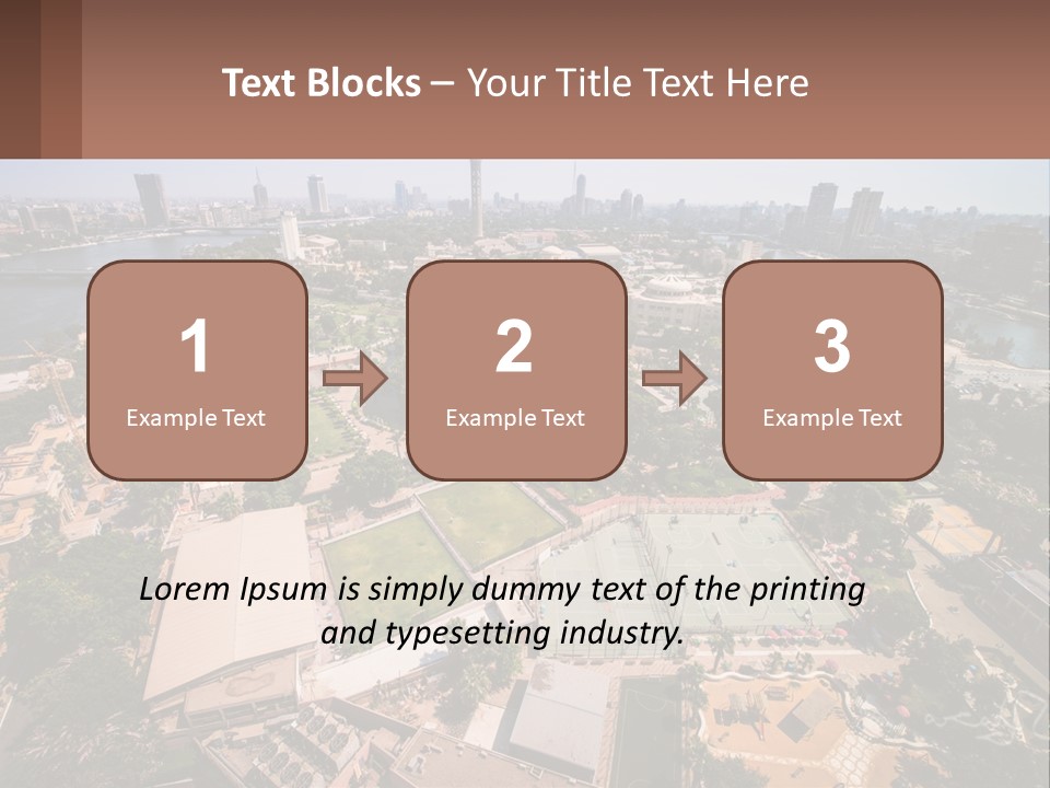 City From Above PowerPoint Template