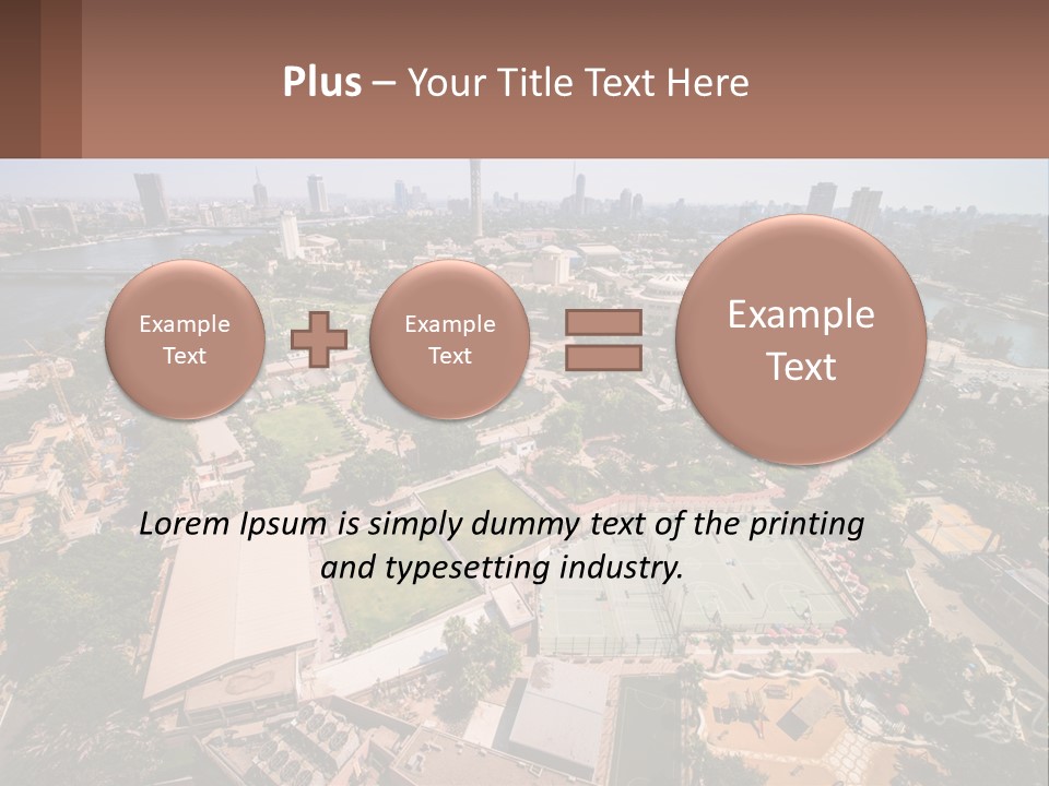 City From Above PowerPoint Template