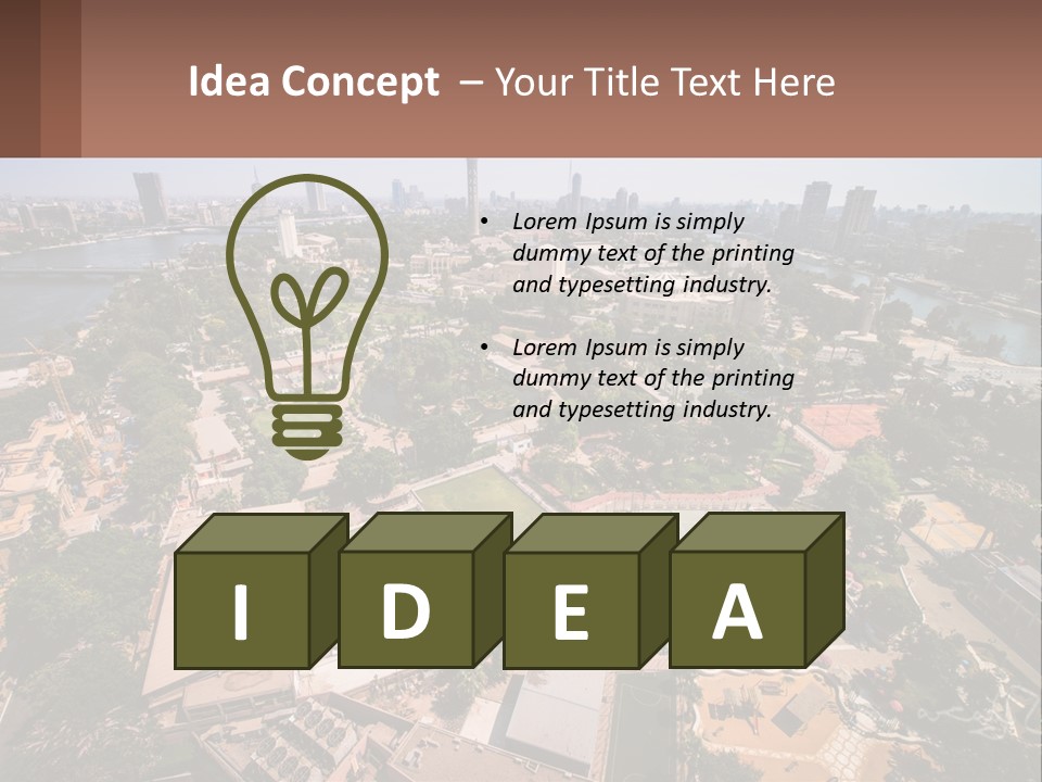 City From Above PowerPoint Template