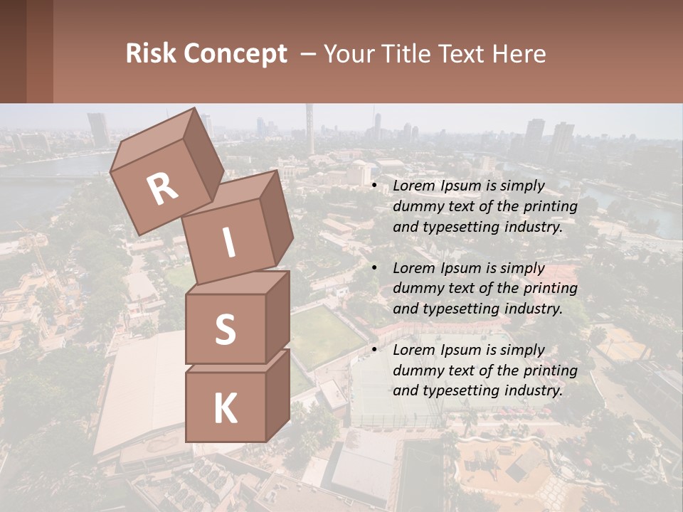 City From Above PowerPoint Template