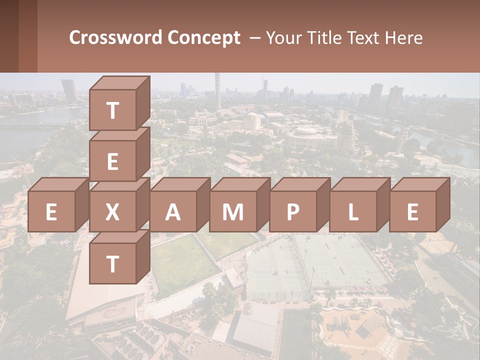 City From Above PowerPoint Template