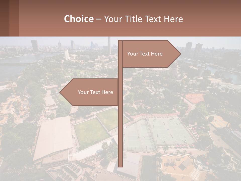 City From Above PowerPoint Template
