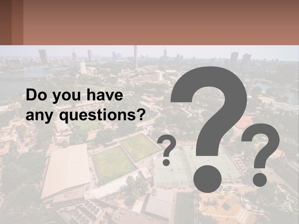 City From Above PowerPoint Template