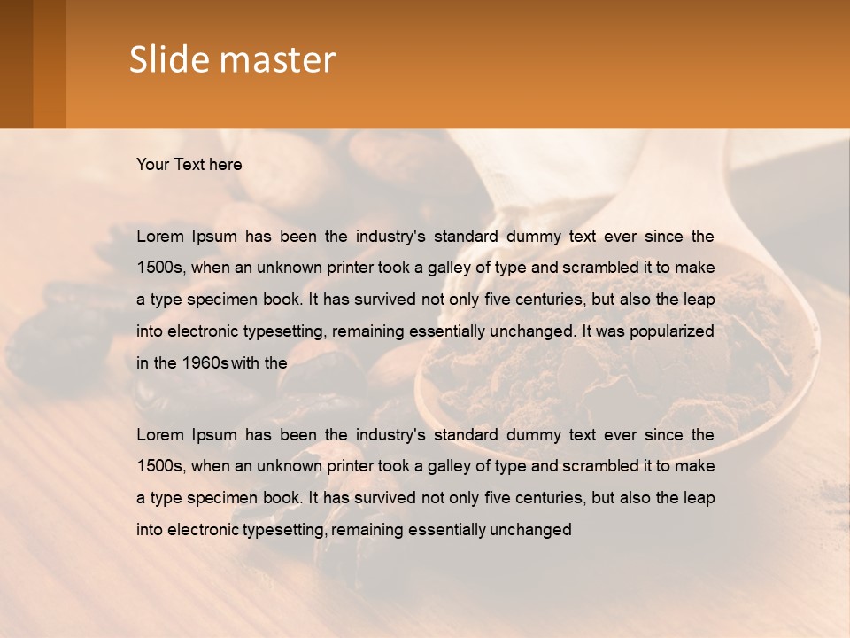 Ground Coffee PowerPoint Template