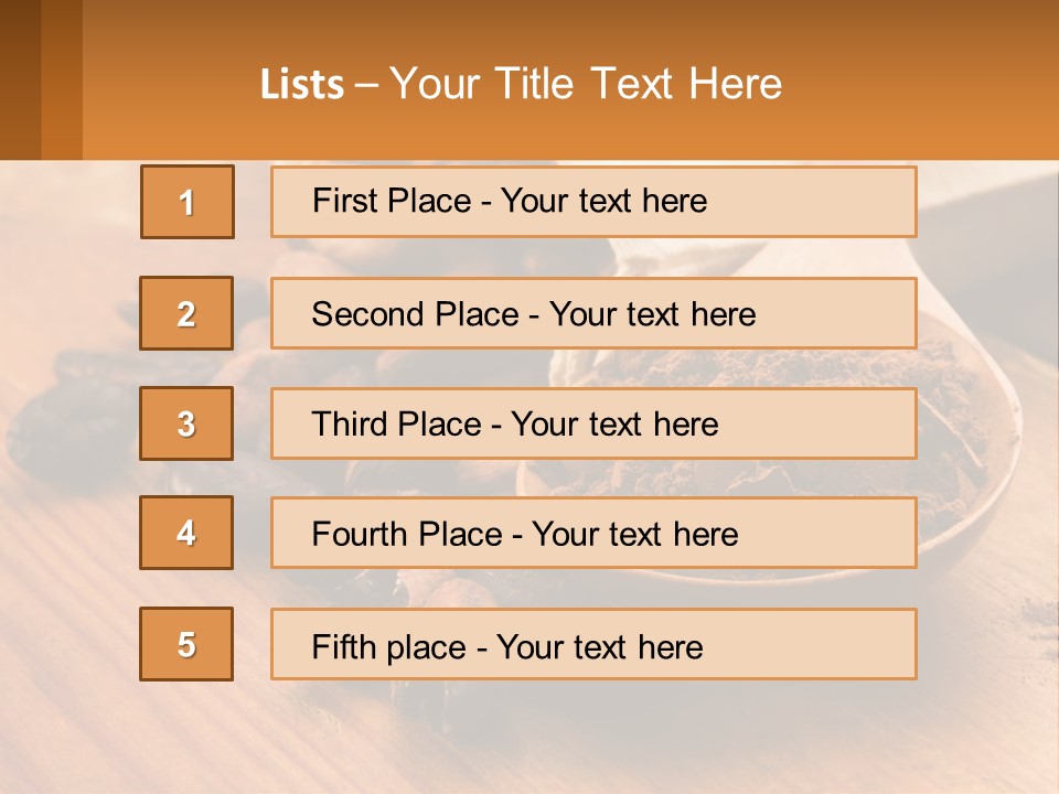 Ground Coffee PowerPoint Template