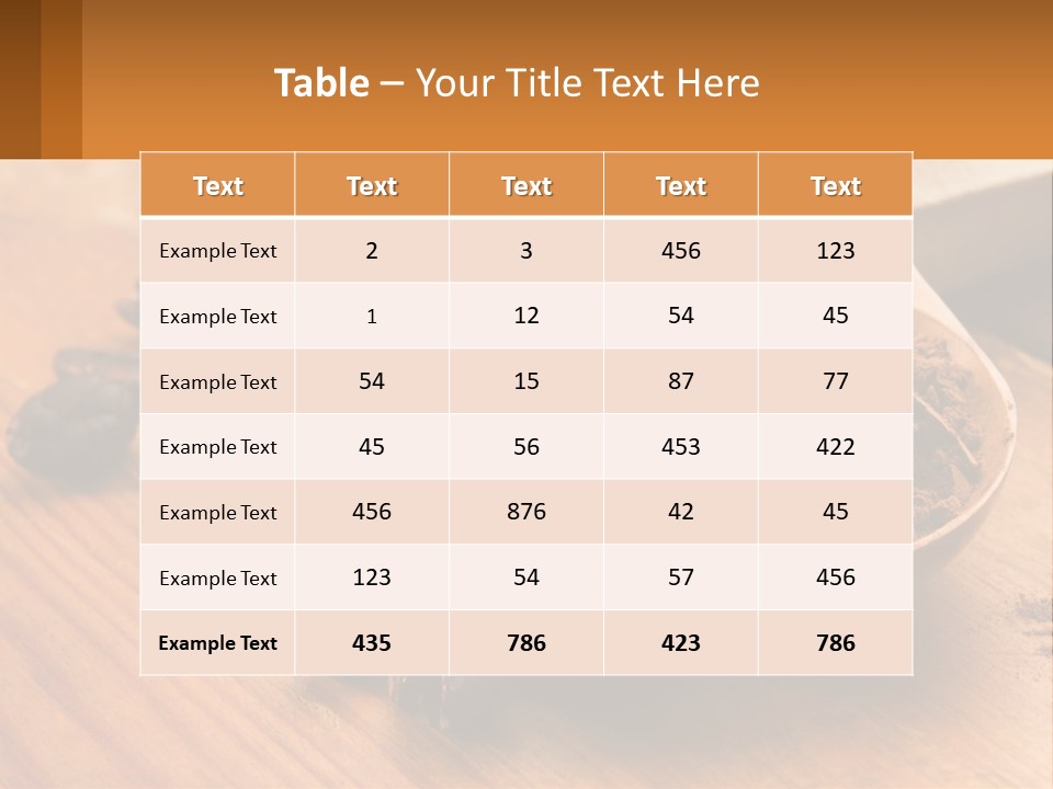 Ground Coffee PowerPoint Template