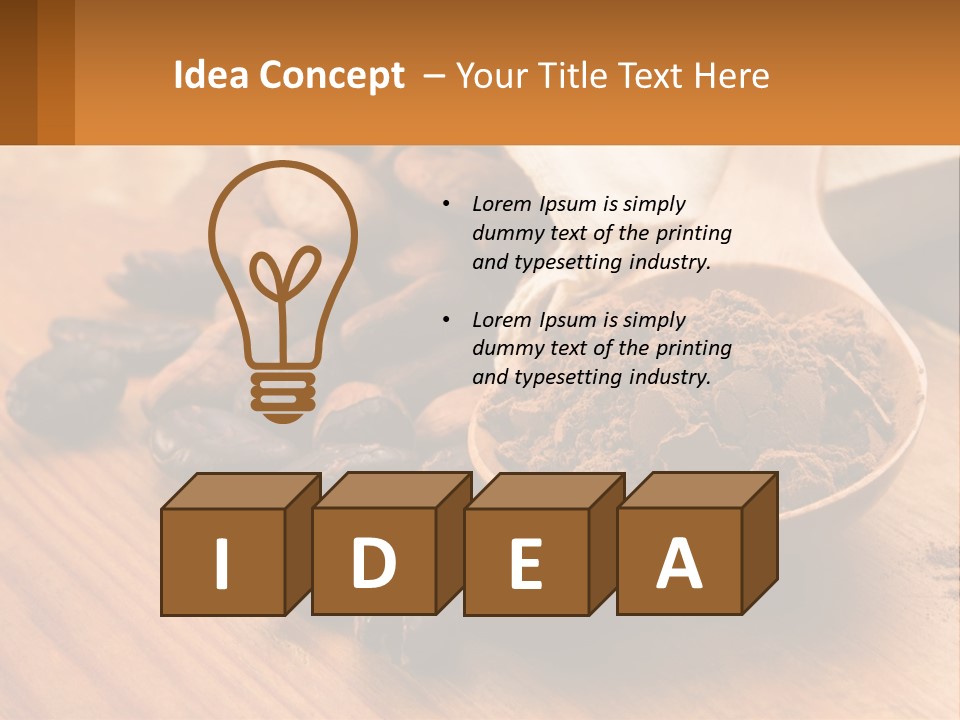 Ground Coffee PowerPoint Template