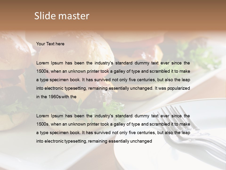 Mini Burgers PowerPoint Template