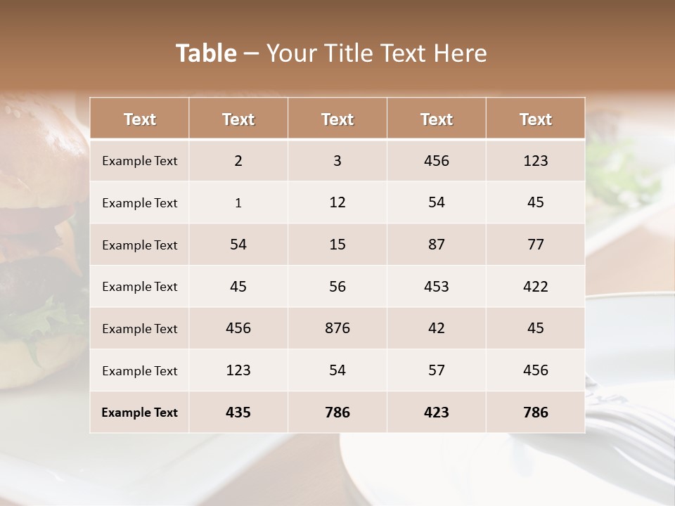 Mini Burgers PowerPoint Template