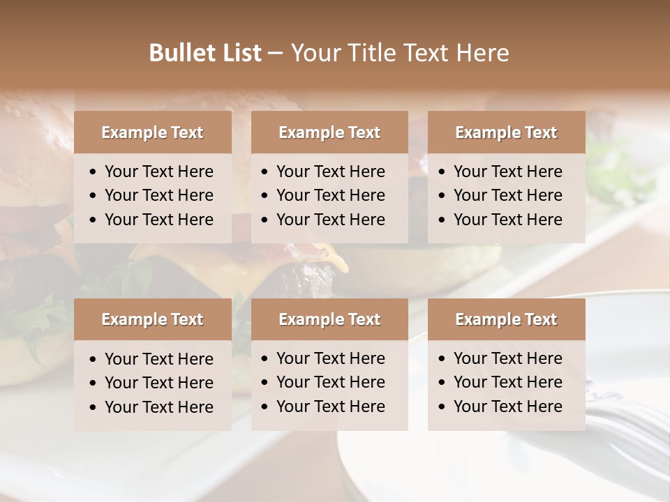Mini Burgers PowerPoint Template