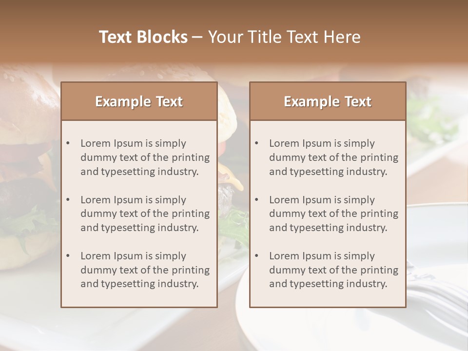 Mini Burgers PowerPoint Template