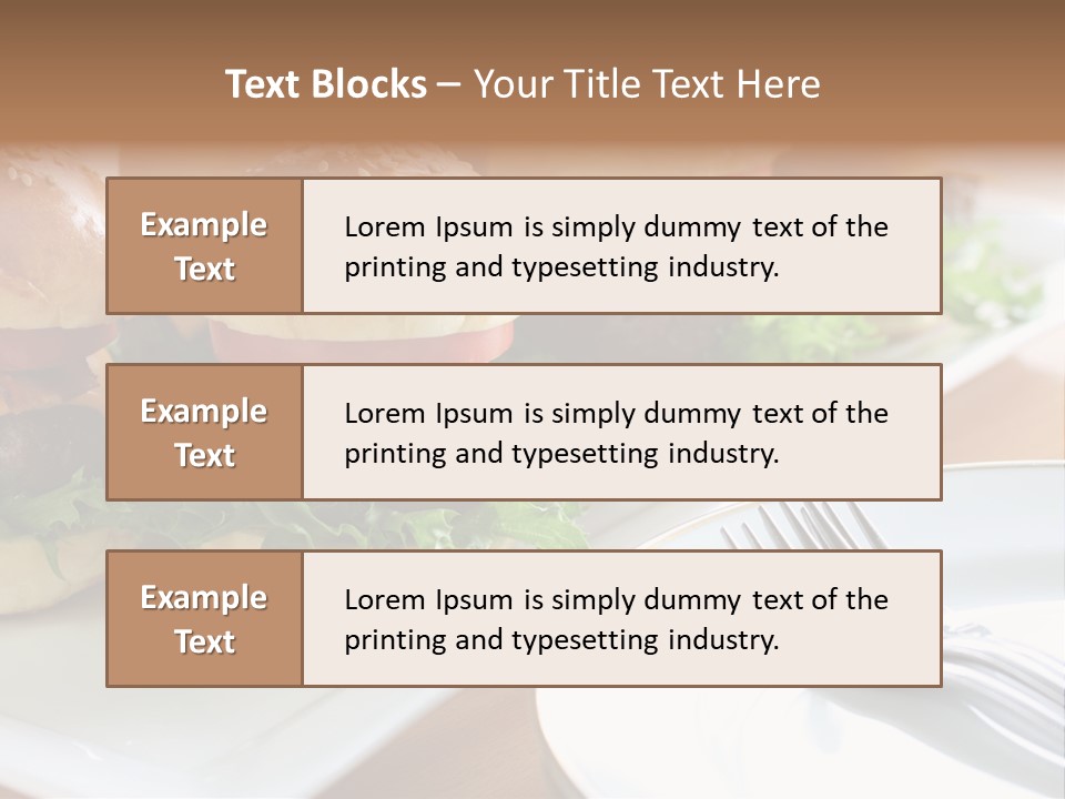 Mini Burgers PowerPoint Template