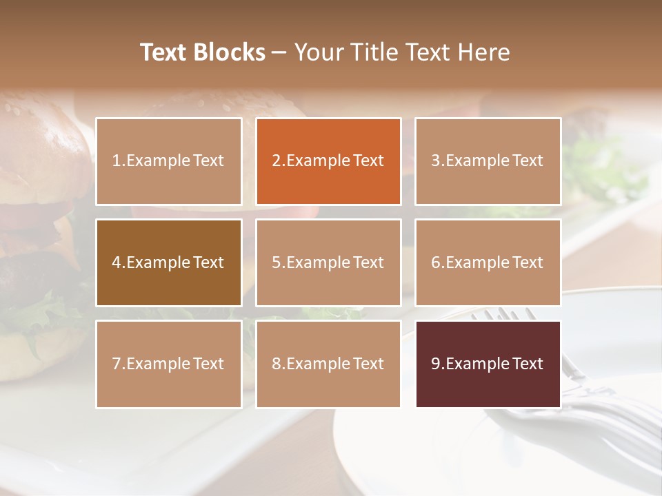 Mini Burgers PowerPoint Template