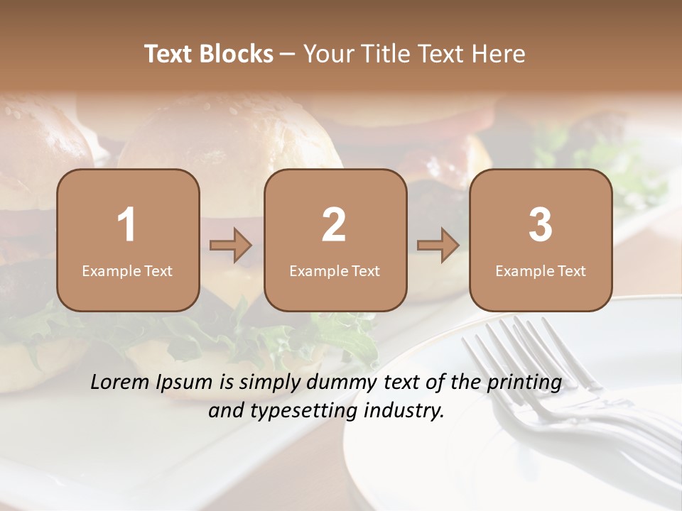 Mini Burgers PowerPoint Template