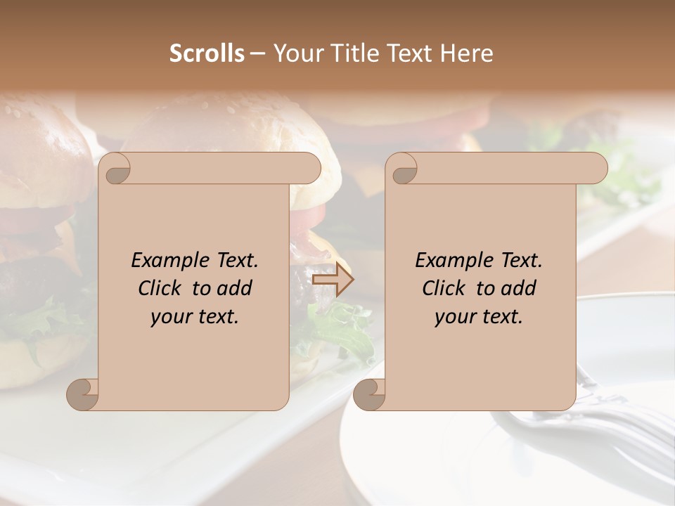 Mini Burgers PowerPoint Template