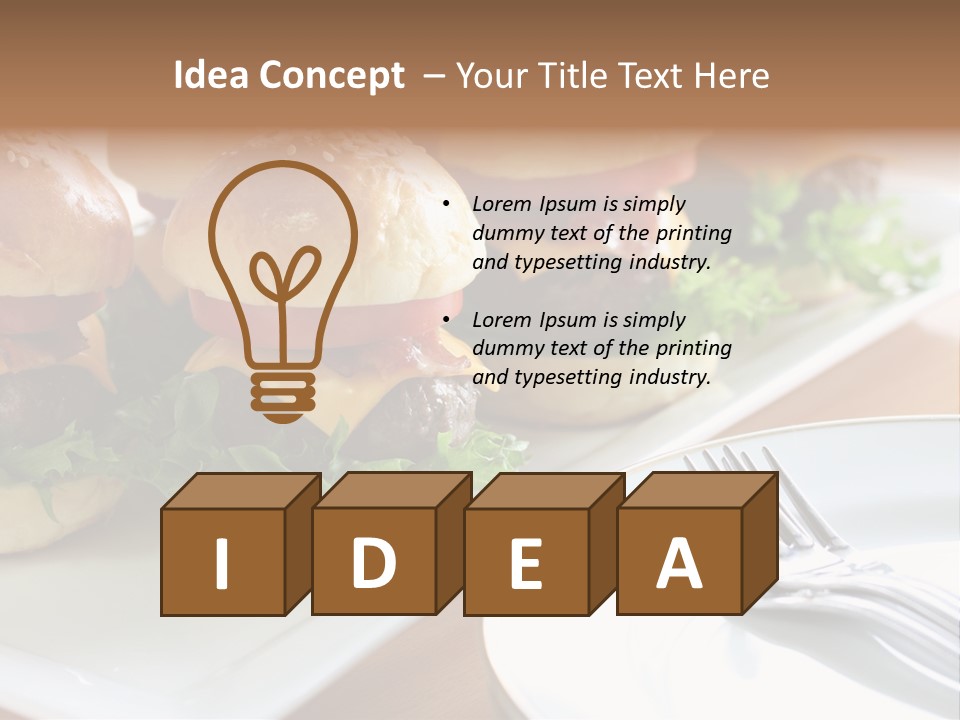 Mini Burgers PowerPoint Template