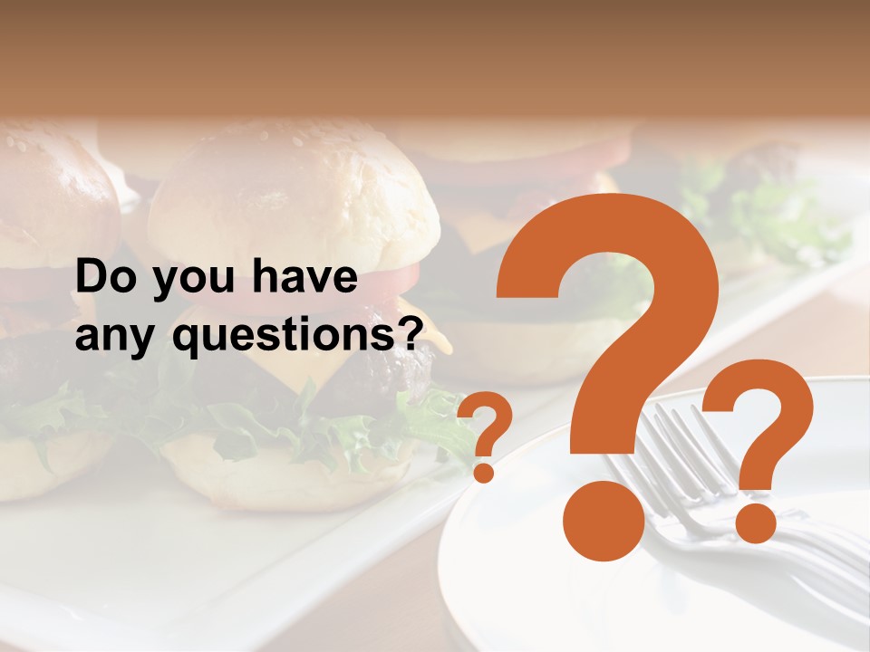 Mini Burgers PowerPoint Template