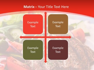 Steak With Vegetables PowerPoint Template