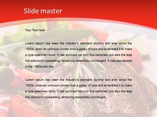 Steak With Vegetables PowerPoint Template