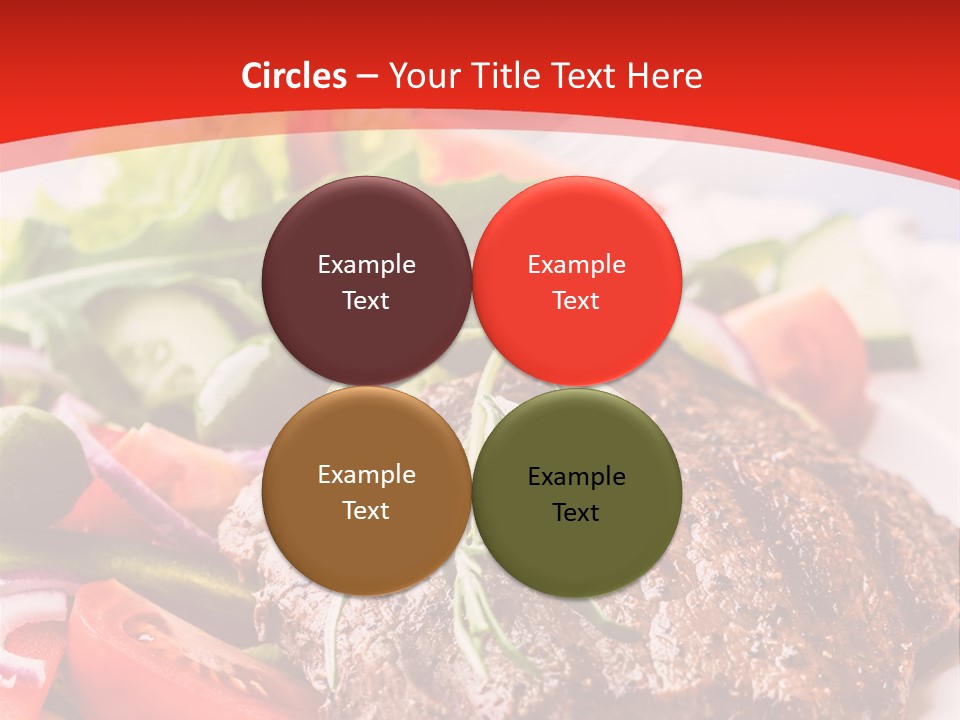 Steak With Vegetables PowerPoint Template