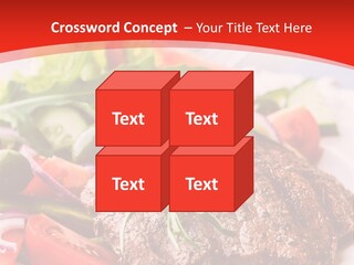 Steak With Vegetables PowerPoint Template