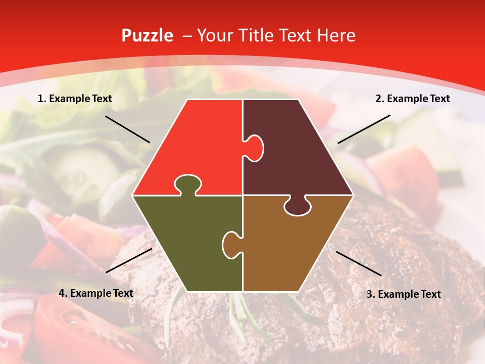 Steak With Vegetables PowerPoint Template