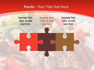 Steak With Vegetables PowerPoint Template
