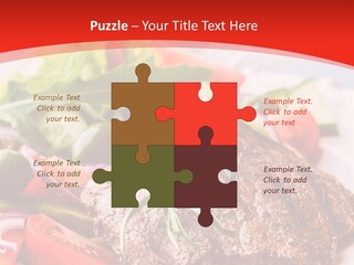 Steak With Vegetables PowerPoint Template