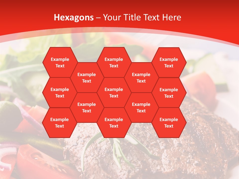 Steak With Vegetables PowerPoint Template