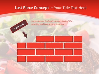 Steak With Vegetables PowerPoint Template