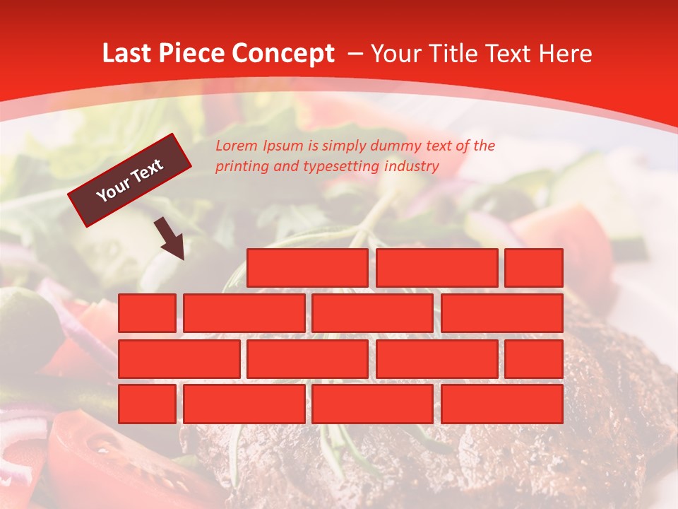 Steak With Vegetables PowerPoint Template