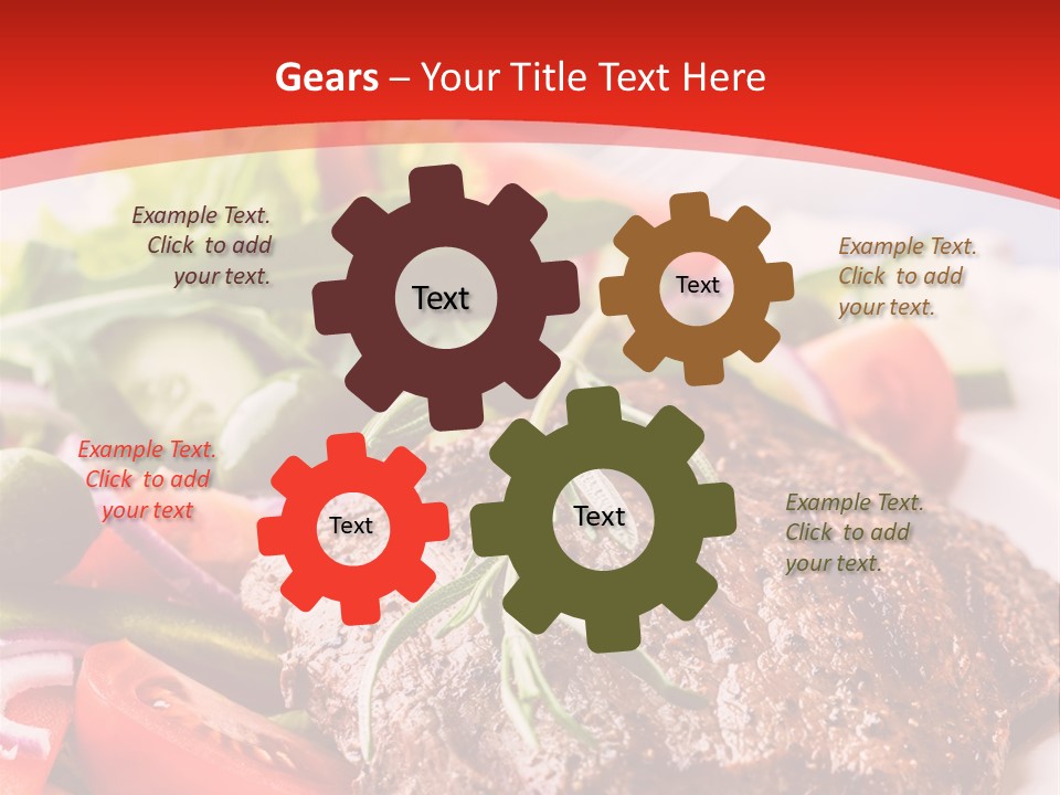 Steak With Vegetables PowerPoint Template