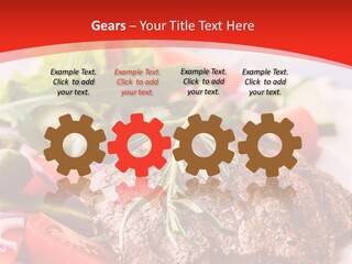 Steak With Vegetables PowerPoint Template