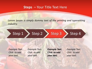 Steak With Vegetables PowerPoint Template