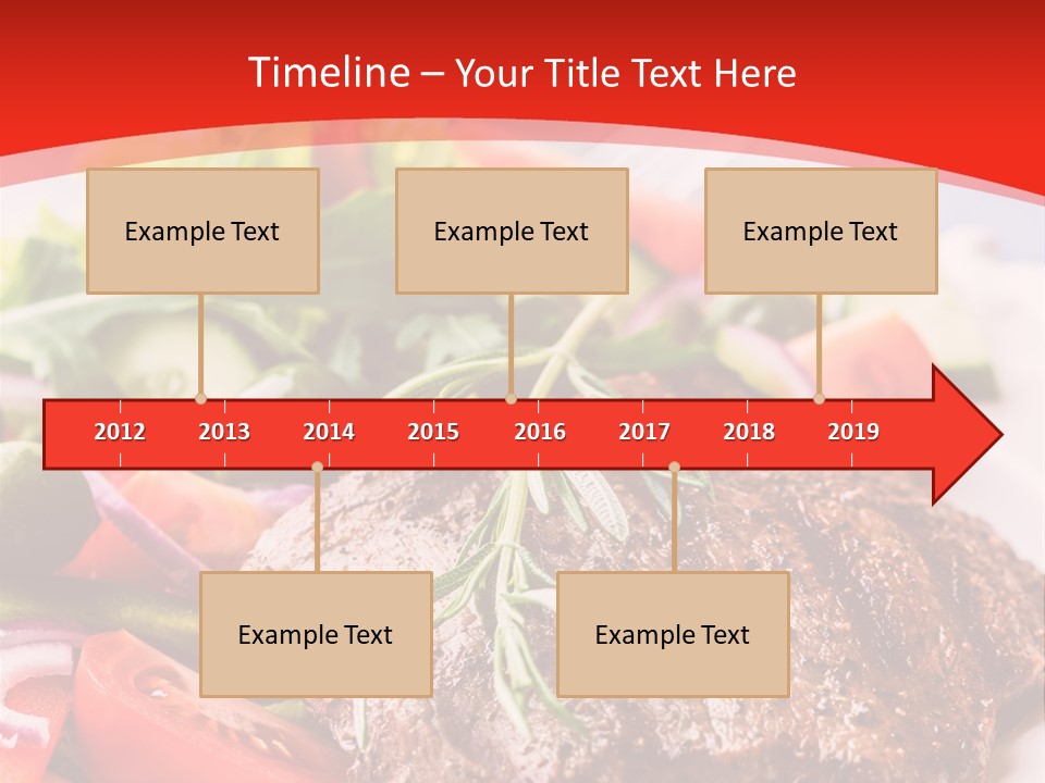 Steak With Vegetables PowerPoint Template
