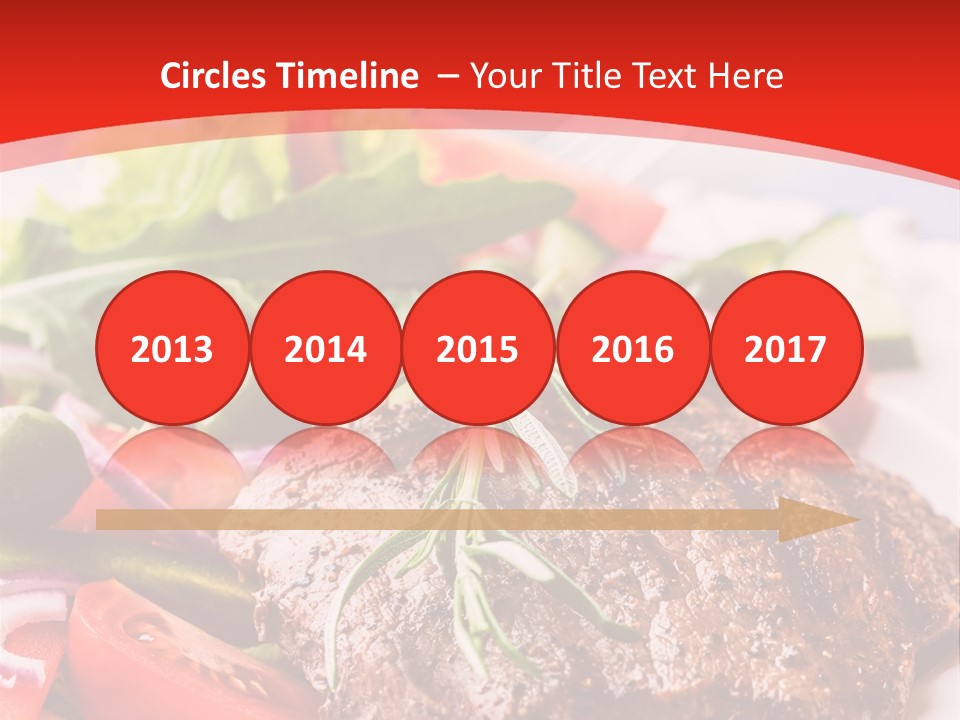 Steak With Vegetables PowerPoint Template
