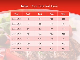 Steak With Vegetables PowerPoint Template
