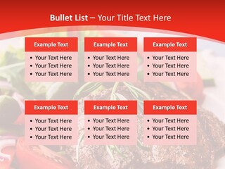 Steak With Vegetables PowerPoint Template