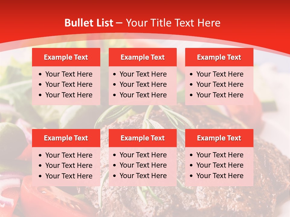 Steak With Vegetables PowerPoint Template