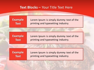 Steak With Vegetables PowerPoint Template
