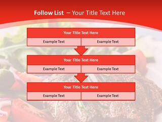 Steak With Vegetables PowerPoint Template