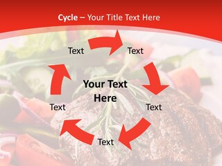 Steak With Vegetables PowerPoint Template